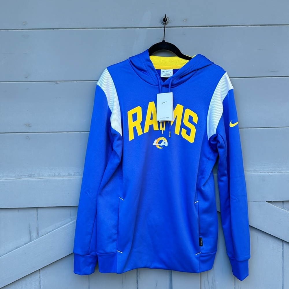 NWT Rams Nike Therma Fit Hoodie